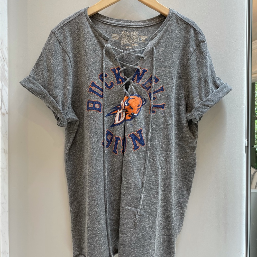 Retro Trendy Tie Bucknell University Shirt